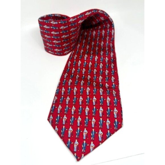 Vineyard Vines Custom Collection Silk Tie WASHINGTON & LEE UNIVERSITY Red - Picture 1 of 4